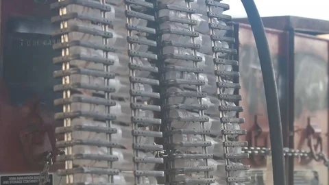 Mechanised ammunition loader A-10 Thunderbolt II Stock Footage 105715860