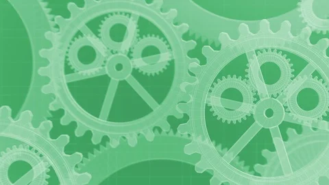 Mechanism Animation Green Stock Footage 100535438