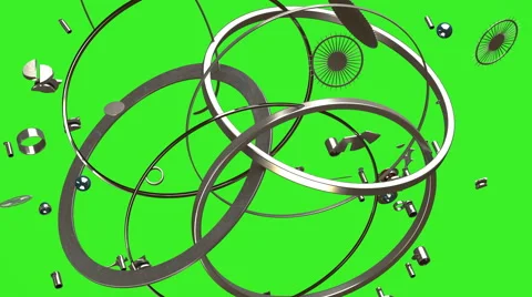 Mechanism assembly. Close up watch Stock Footage 46859532
