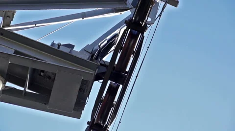 Mechanism cable funicular Stock Footage 58506428