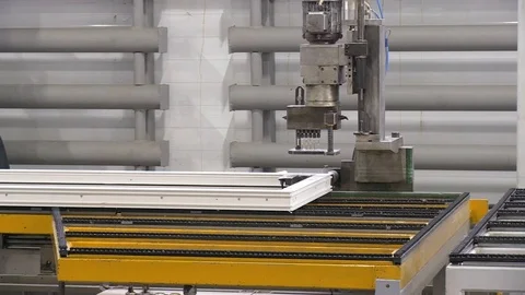 The mechanism of drilling windows Stock Footage 103373003