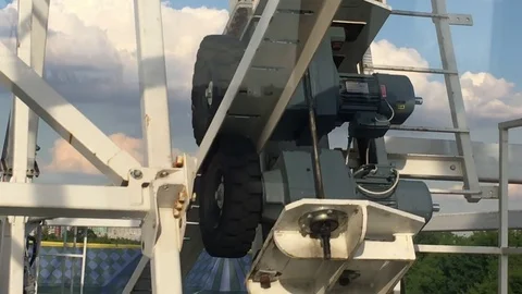 Mechanism of the Ferris wheel Video stock 77569219