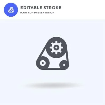 Mechanism icon vector, filled flat sign, solid pictogram isolated on white, logo Stock Illustration