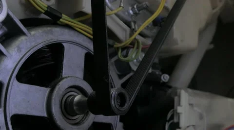 Mechanism Inside Washing Machine Stock Footage 51362470