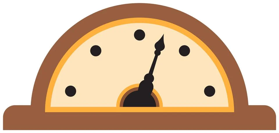Mechanism installed in elevator for counting floors. Mechanical device for Stock Illustration