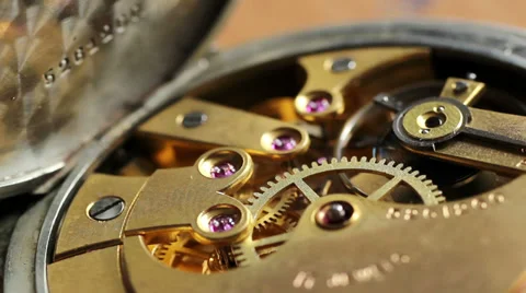 Mechanism of mechanical watch Video stock 39815151
