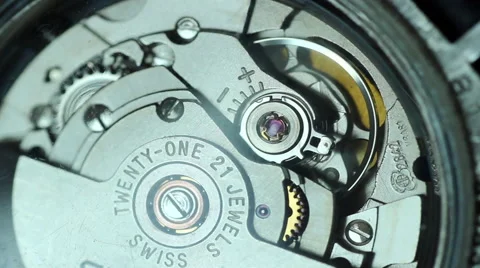 Mechanism of mechanical watch Video stock 41510447