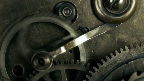 Mechanism with rotating gears Video stock 108562574