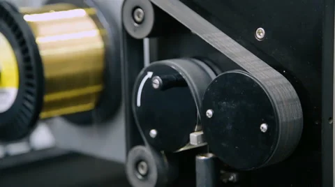 Mechanism of rotation of the machine Stock Footage 62338402