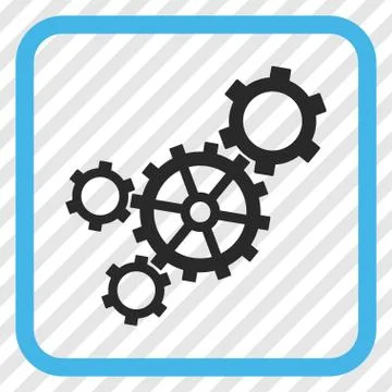 Mechanism Vector Icon In a Frame Stock-Illustration