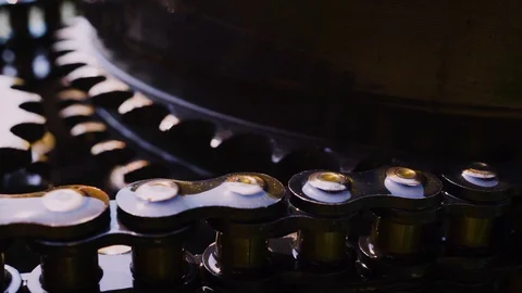 Mechanism from within close up. Design in dark colors. Stock Footage 108829324