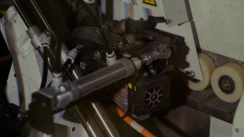 Mechanisms, automatic robots, electric motors, manometers, voltmeters Stock Footage 124861818