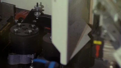 Mechanisms, automatic robots, electric motors, manometers, voltmeters Stock Footage 124862688
