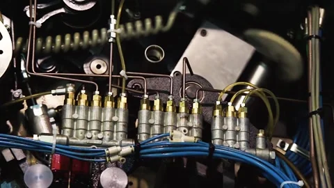  Mechanisms of different machines. Stock Footage 167480752