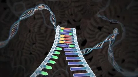 Mechanisms that induce or suppress the expression of a gene Stock Illustration
