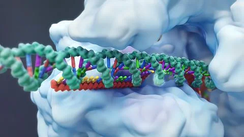 Mechanisms that induce or suppress the expression of a gene Stock-Illustration