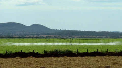 Mechanized Irrigation Stock Footage 37837123