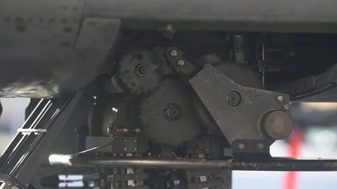 Mechanized weapons loader feeding ammunition Видео 105715850