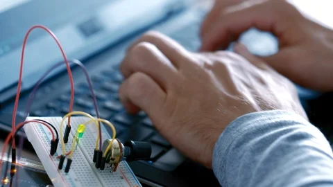 Mechatronic engineering software development Stock Footage 117621771