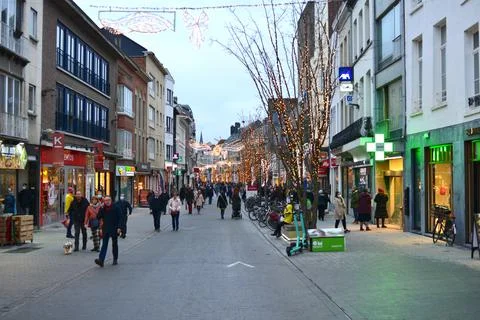 Mechelen downtown Stock Photos