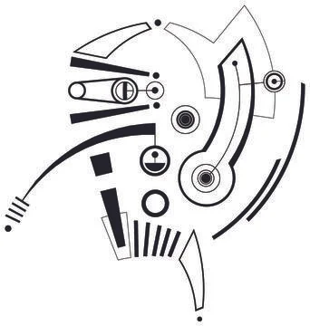 MecSkull Black Stock Illustration