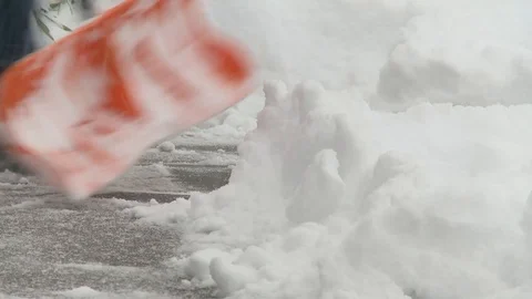 Med CU Sholvelling Snow 库存影片 86650326