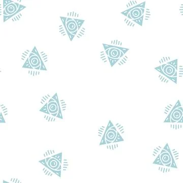 Medal astrological glyph seamless pattern Stock Illustration