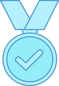 Medal-check-icon Stock Illustration