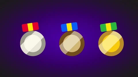 Medal Collection Trio Stock Footage 335637869