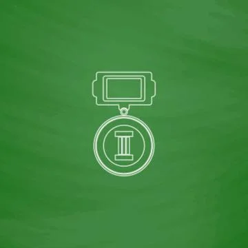 Medal computer symbol Stock Illustration