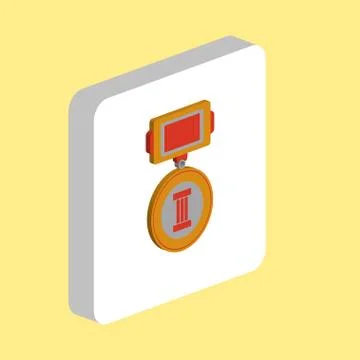Medal computer symbol Stock Illustration