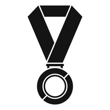 Medal exam icon simple vector. Study final イラスト素材
