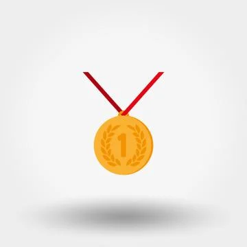 Medal. First place. Stock Illustration