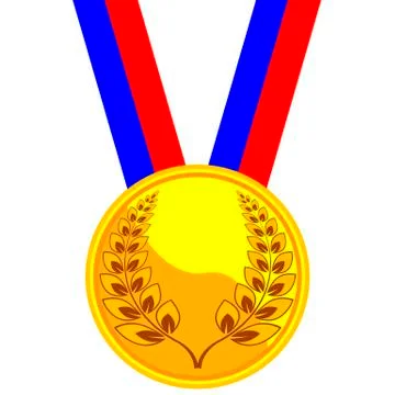 Medal in flat design Stock Illustration