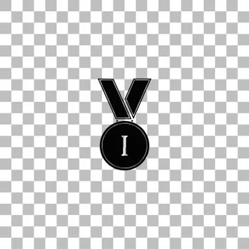 Medal icon flat Stock Illustration