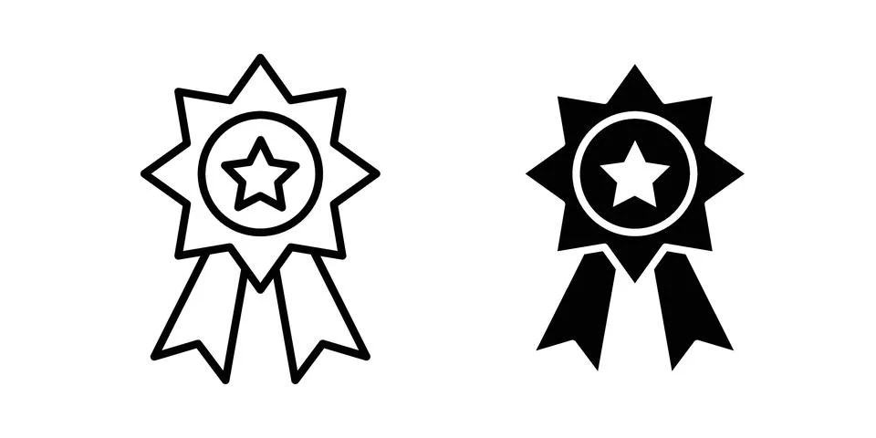 Medal icon graphic element. web icon set Stock Illustration