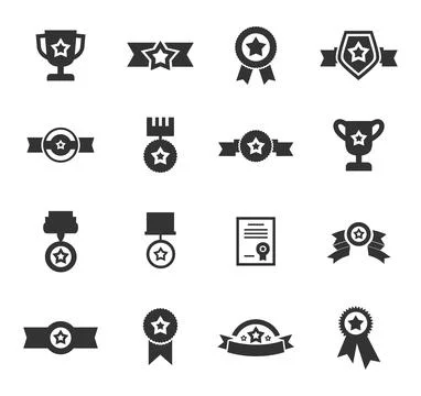 Medal an icon Stock Illustration