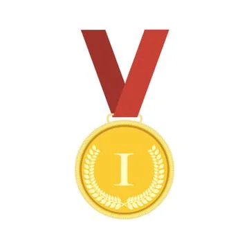 Medal icon image. Ilustração Stock