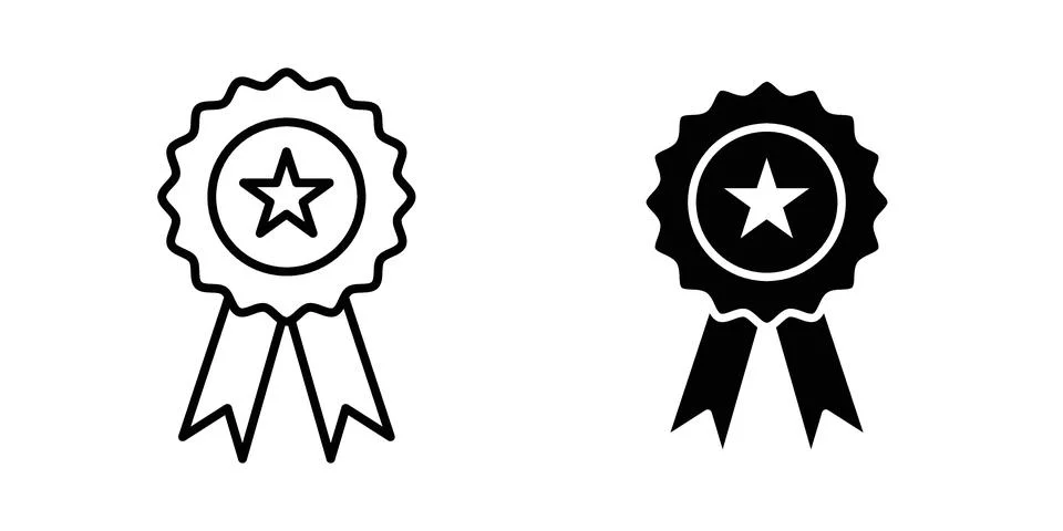 Medal icon vector design illustrations Stock Illustration