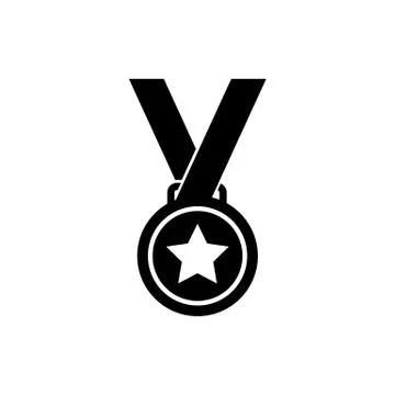 Medal icon. Vector on isolated white background. EPS 10 Stock Illustration