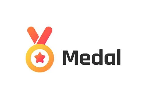 Medal Logo Design Stock Illustration