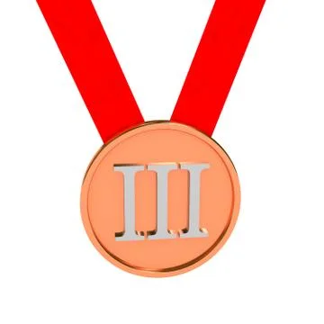 Medal over white background Stock Illustration