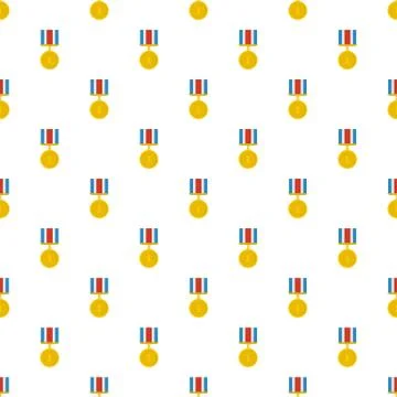 Medal pattern seamless Illustrazione stock