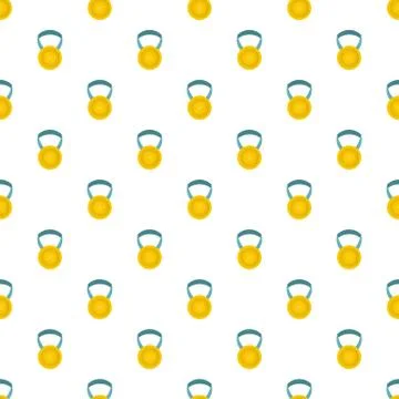 Medal pattern seamless Stockillustratie