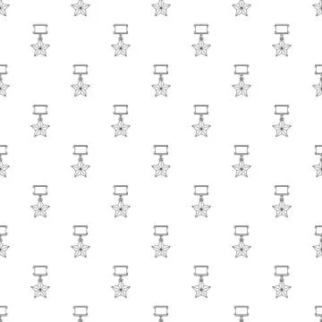 Medal pattern seamless Illustrazione stock