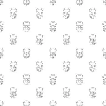 Medal pattern seamless Illustrazione stock