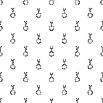 Medal pattern vector Illustrazione stock