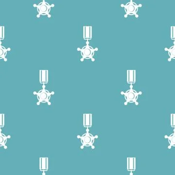 Medal pattern vector seamless Stock Illustration