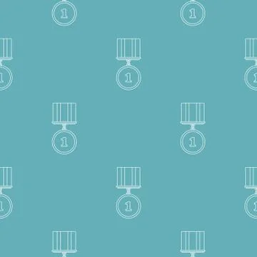 Medal pattern vector seamless Illustrazione stock