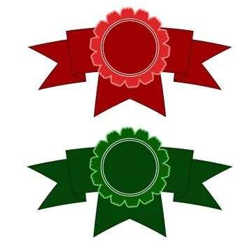 Medal on a ribbon Stock Illustration